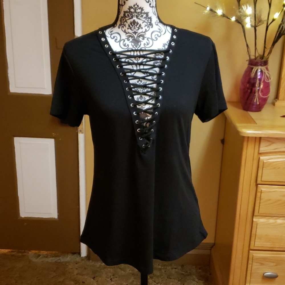 Lace up Tee M/M